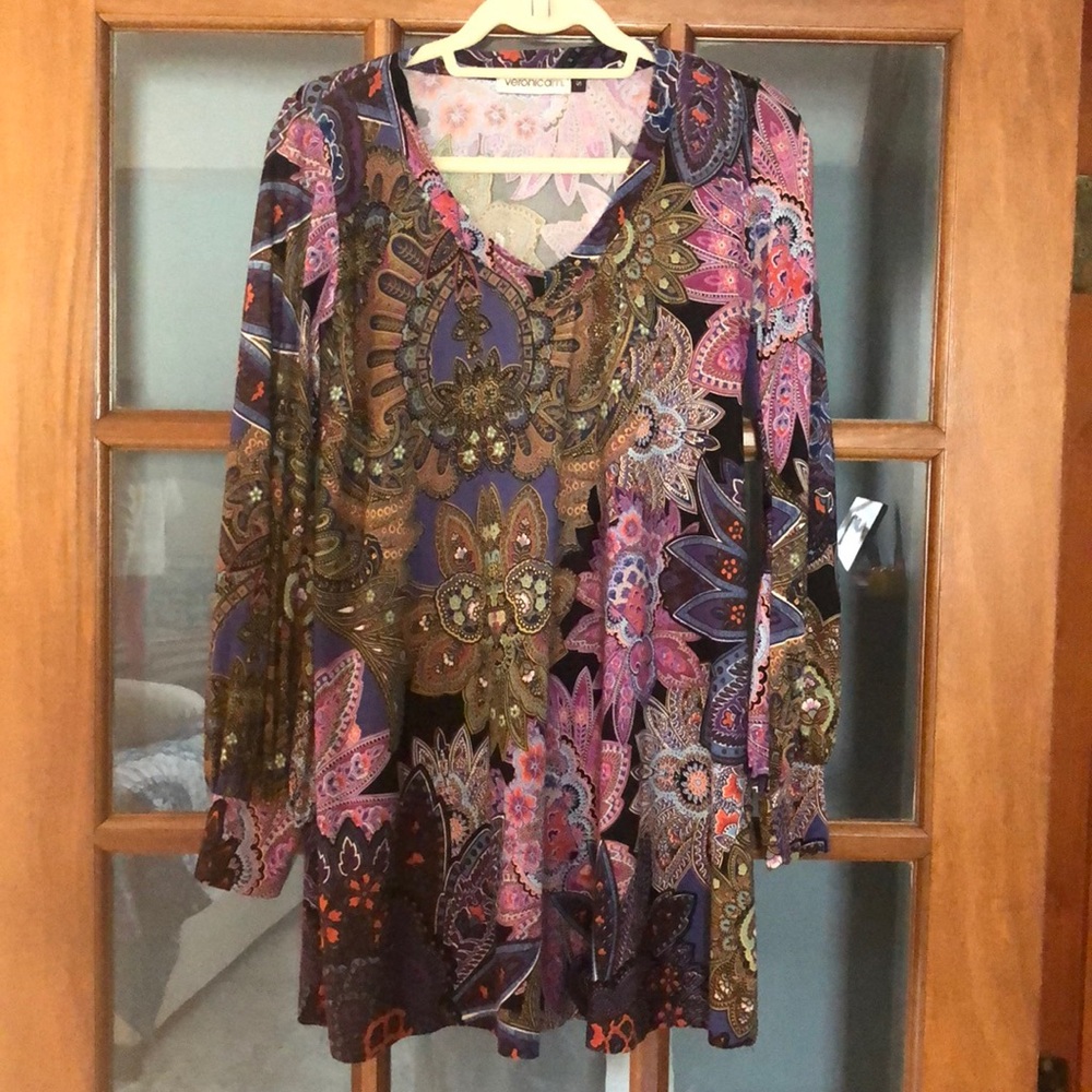 Paisley tunic dress from Chicago Boutique.